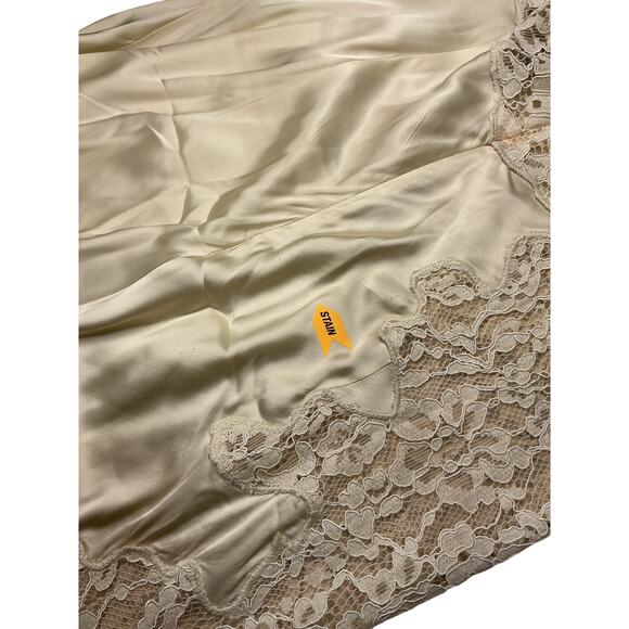 House Of Harlow 1960 Lace Trim Beige Waverly Midi Dress Size L - Picture 5 of 5